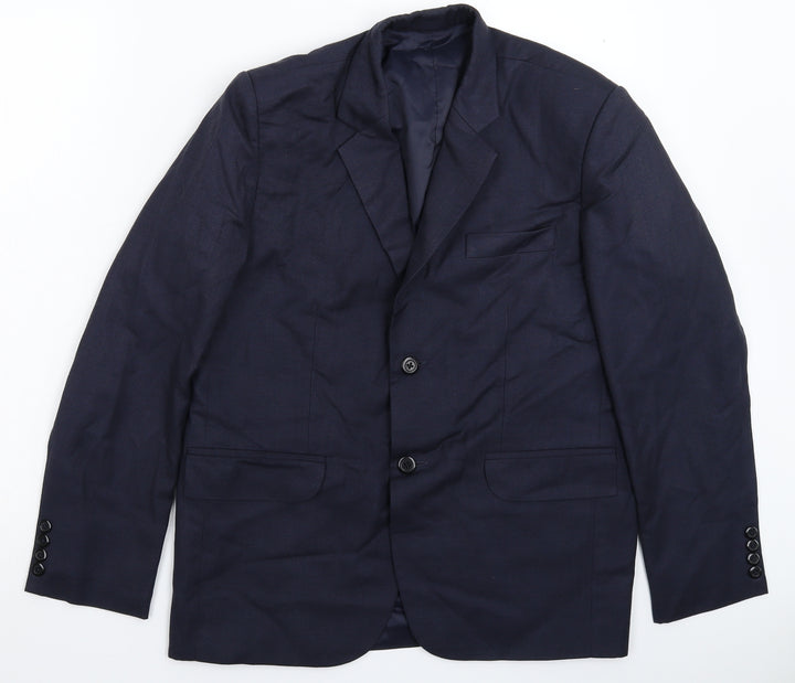 Preworn Mens Blue Jacket Suit Jacket Size 40