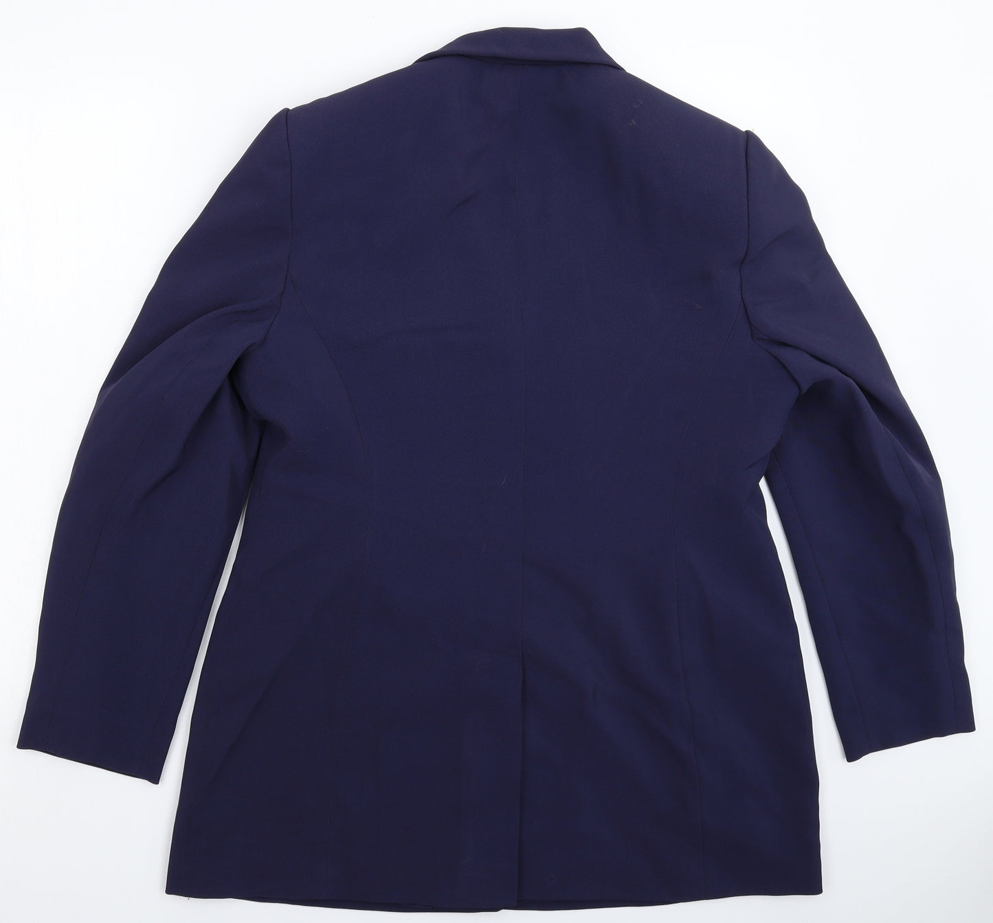 Preworn Womens Blue   Jacket Suit Jacket Size 14