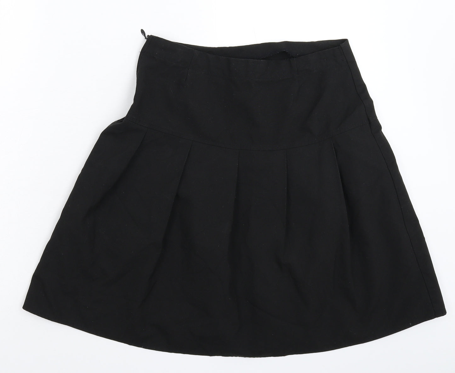 Marks and Spencer Girls Black   Pleated Skirt Size 14-15 Years