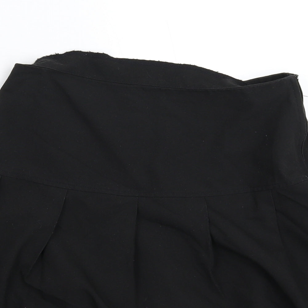 Marks and Spencer Girls Black   Pleated Skirt Size 14-15 Years