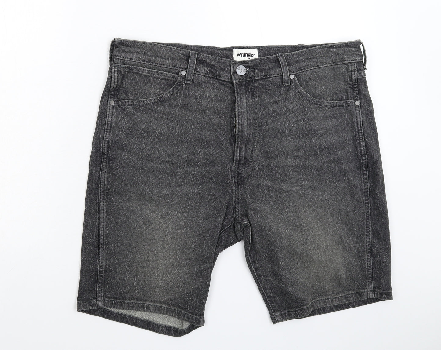 Wrangler Mens Grey  Denim Bermuda Shorts Size 36