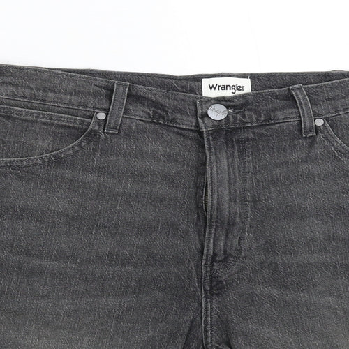 Wrangler Mens Grey  Denim Bermuda Shorts Size 36