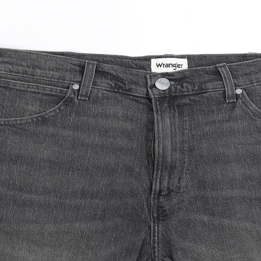 Wrangler Mens Grey  Denim Bermuda Shorts Size 36