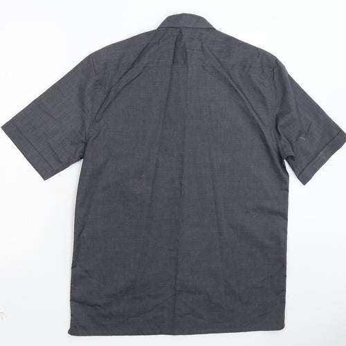 George Mens Grey    Dress Shirt Size S