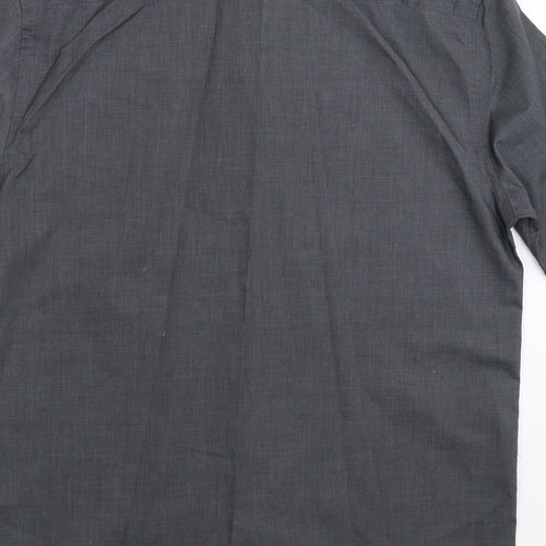 George Mens Grey    Dress Shirt Size S