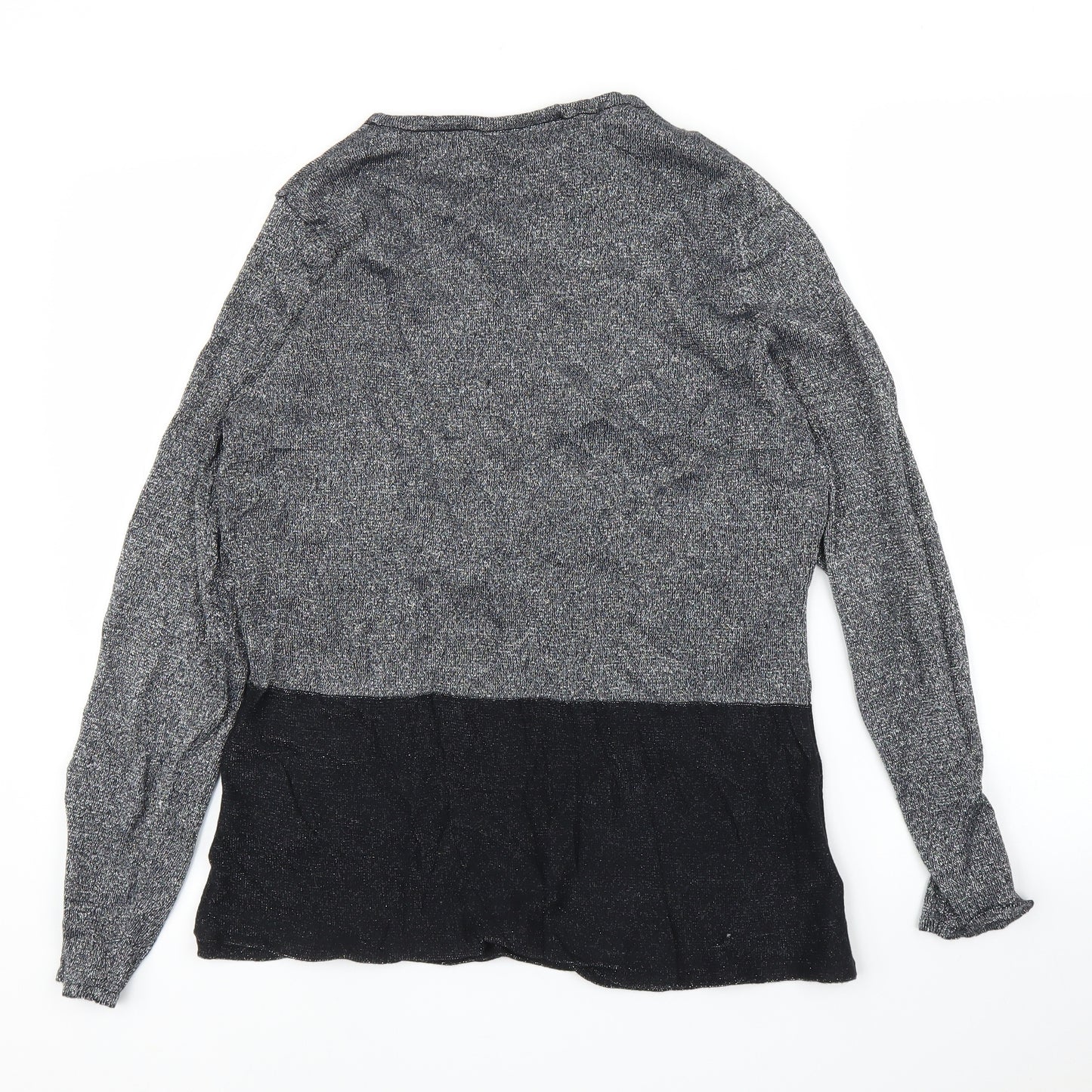 Avenue Womens Silver   Basic Blouse Size M