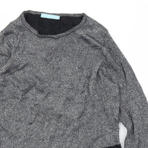 Avenue Womens Silver   Basic Blouse Size M
