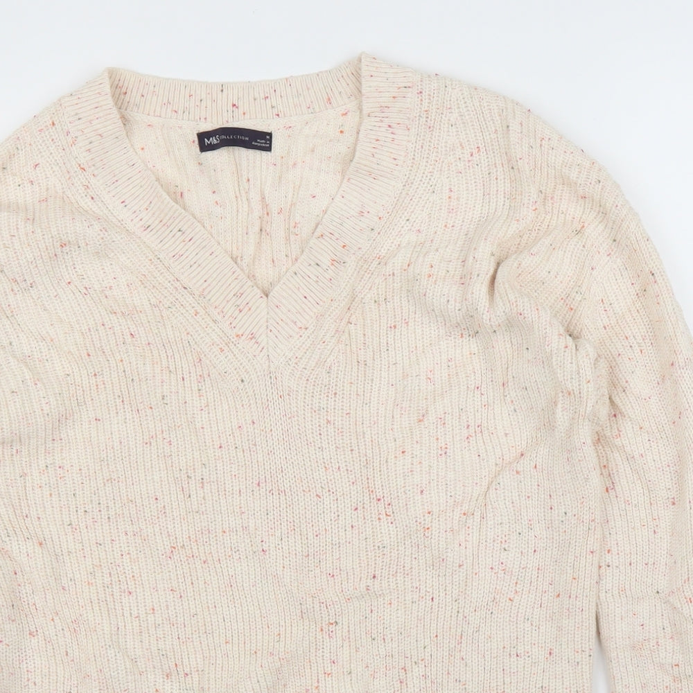 M&S Womens Beige   Pullover Jumper Size M