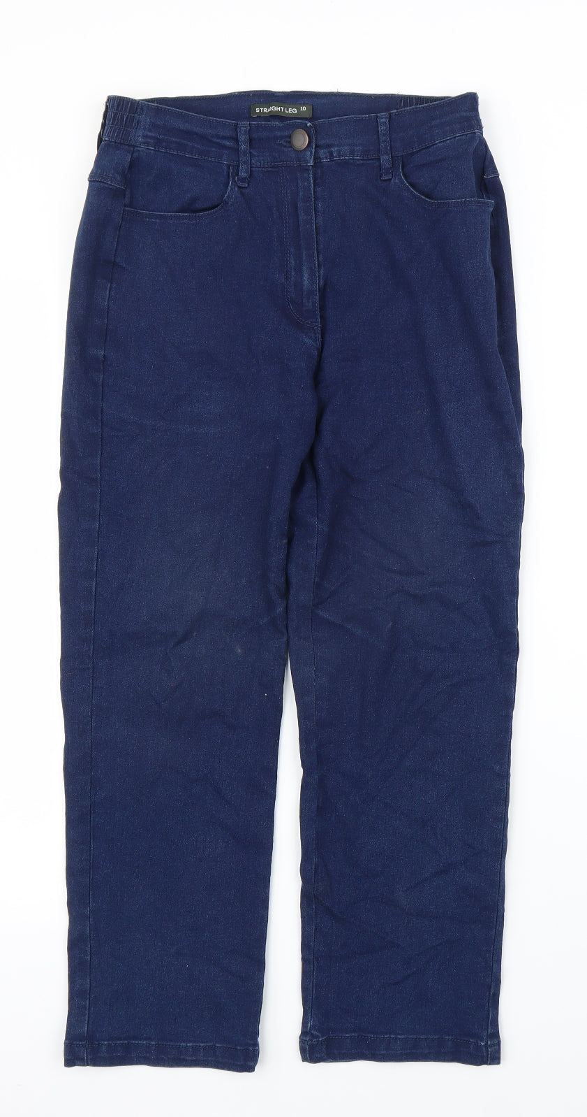 Bonmarché Womens Blue  Denim Straight Jeans Size 10 L23 in