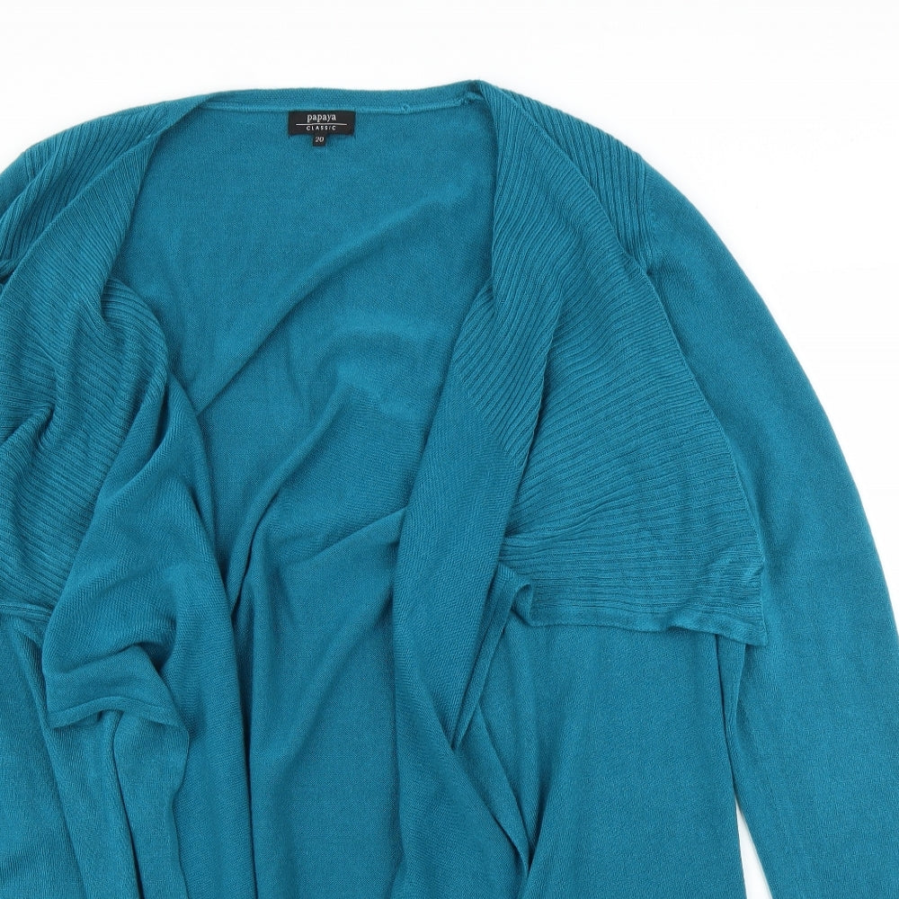 Papaya Womens Green   Cardigan Jumper Size 20