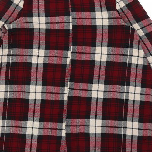AX Paris Womens Purple Plaid  A-Line  Size S