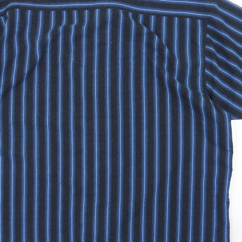 Matalan Mens Blue Striped   Button-Up Size L