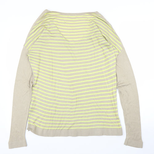 Tezenis Womens Beige Striped  Pullover Jumper Size L