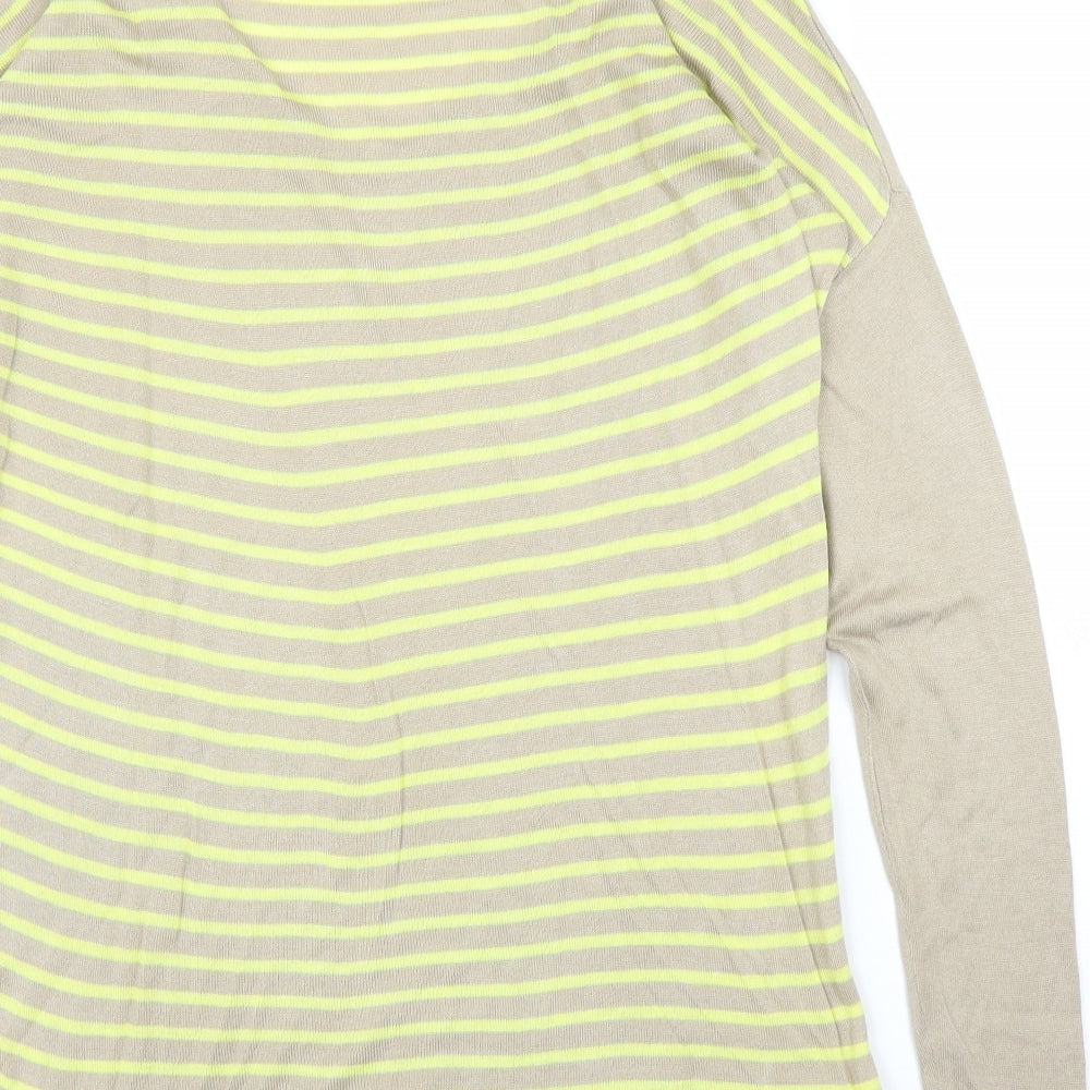 Tezenis Womens Beige Striped  Pullover Jumper Size L