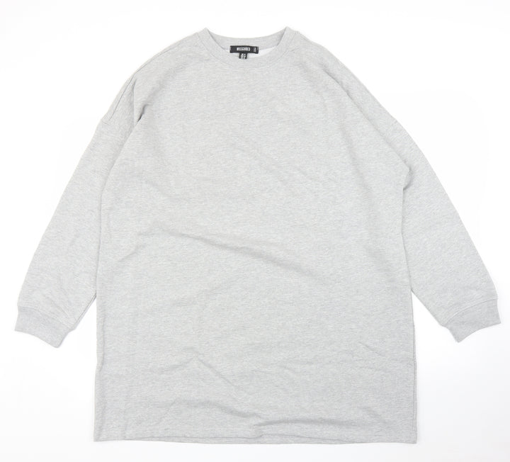 Missguided Womens Grey Pullover Jumper Size 14
