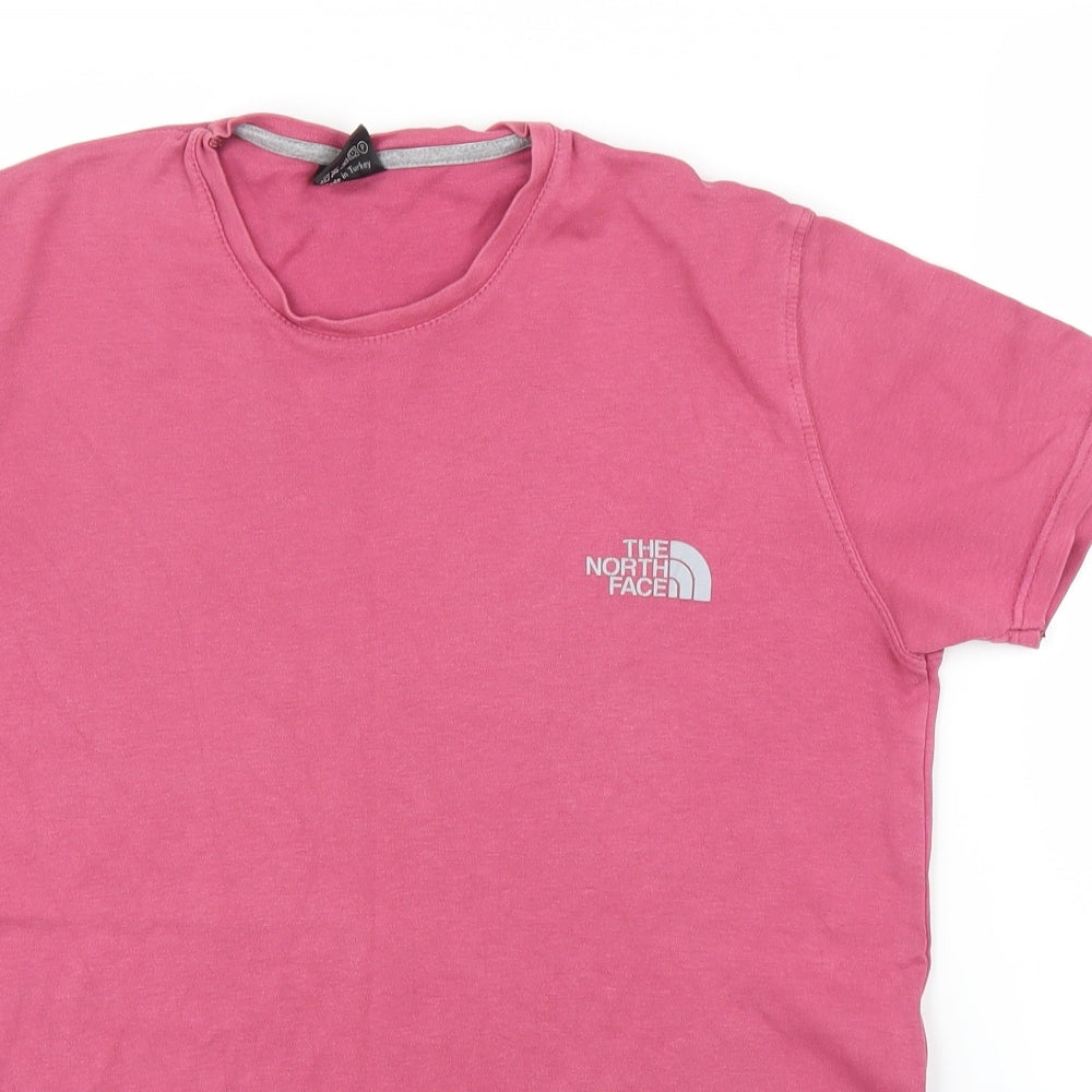 North Face Womens Pink   Basic T-Shirt Size M