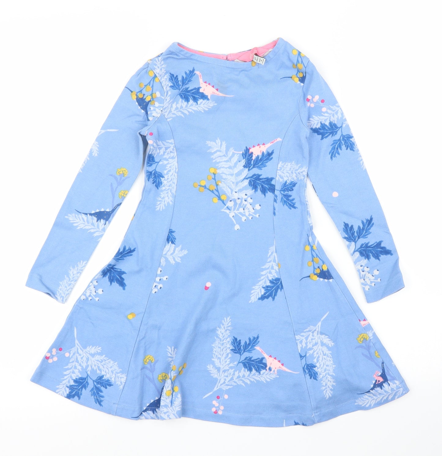Joules Girls Blue Fair Isle  A-Line  Size 4-5 Years