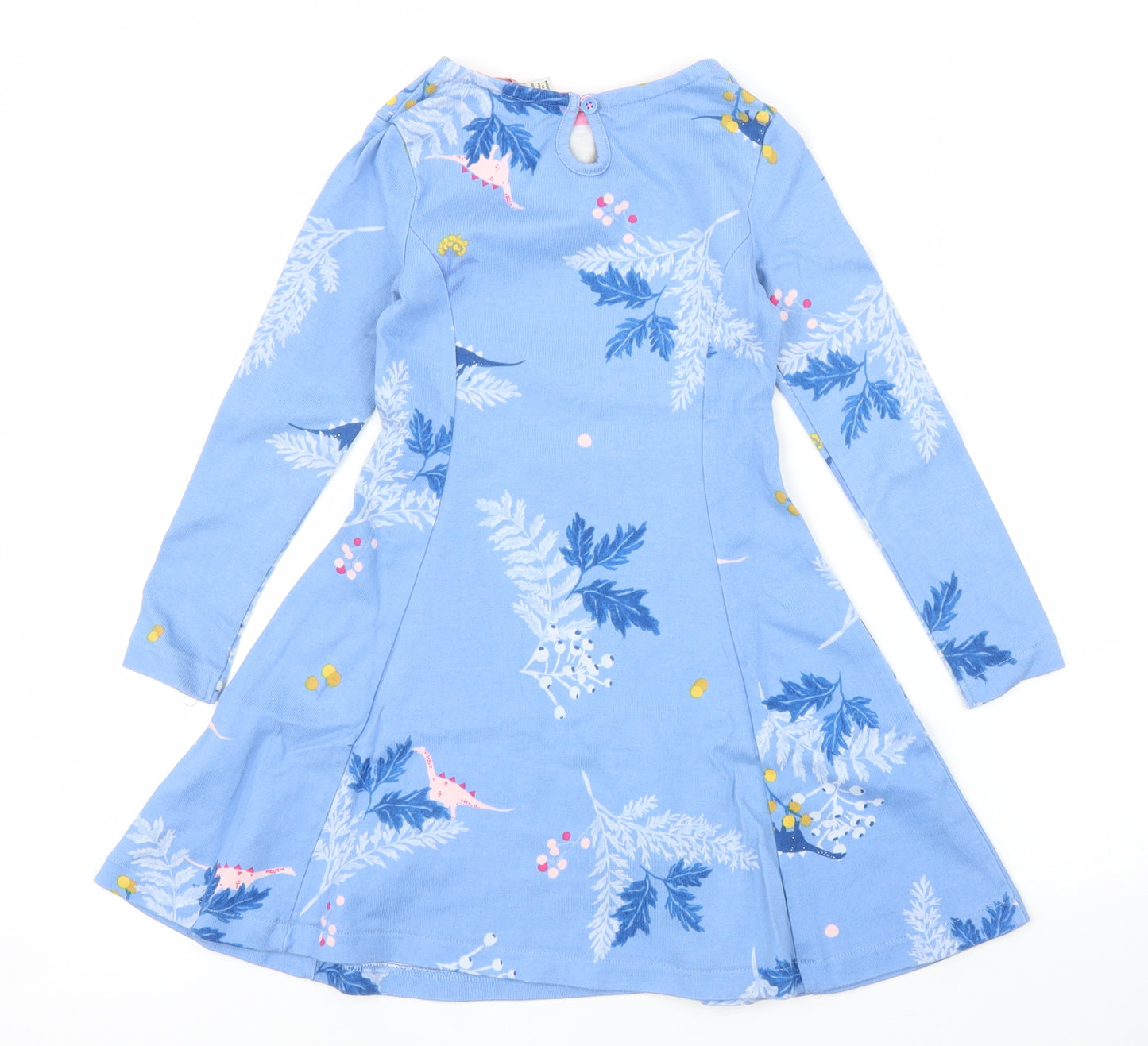 Joules Girls Blue Fair Isle  A-Line  Size 4-5 Years
