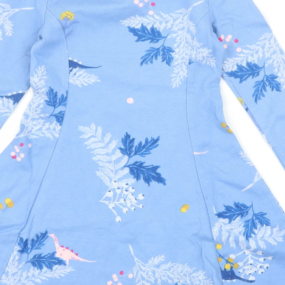 Joules Girls Blue Fair Isle  A-Line  Size 4-5 Years