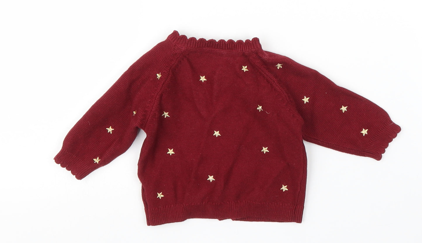 TU Girls Purple   Cardigan Jumper Size 0-3 Months