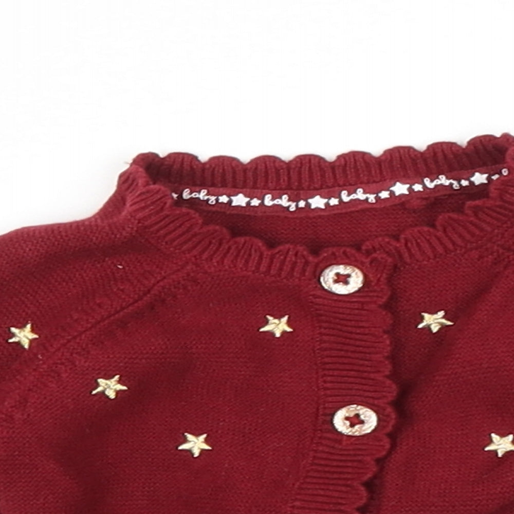 TU Girls Purple   Cardigan Jumper Size 0-3 Months