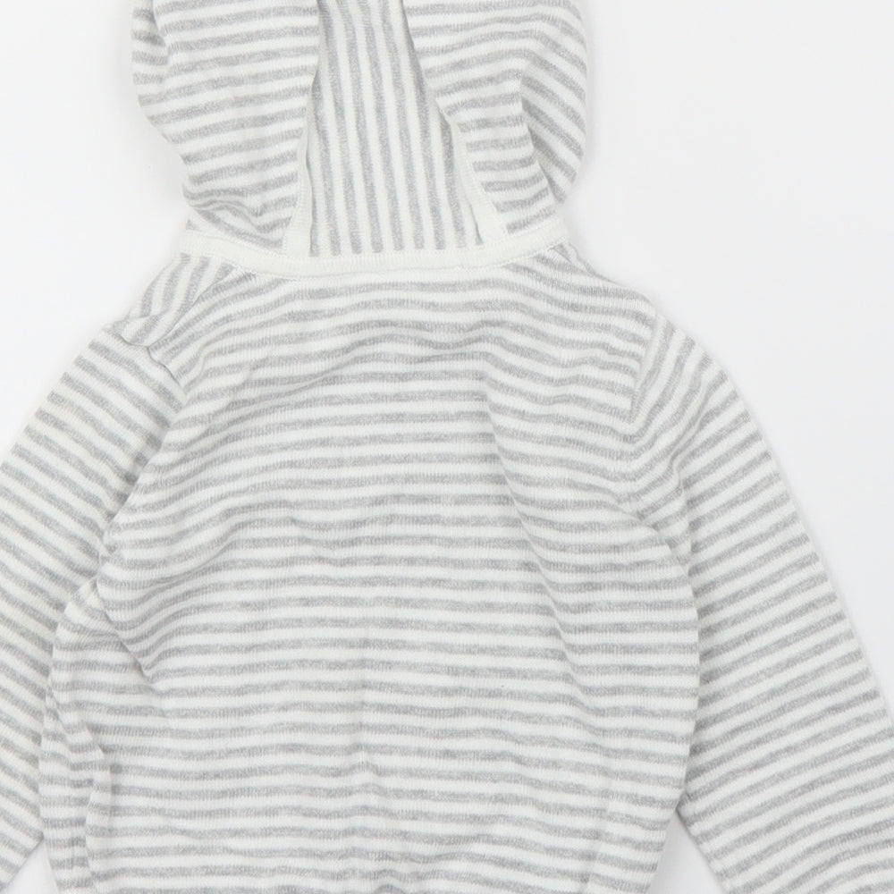 White Company Baby White Striped  Pullover Jumper Size 9-12 Months