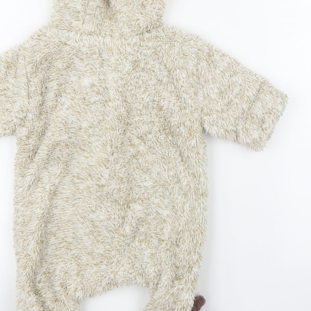 F&F Baby Beige   Babygrow One-Piece Size 0-3 Months  - Reindeer