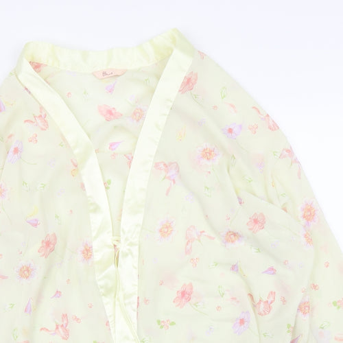 BHS Womens Yellow Floral  Capri Robe Size 12