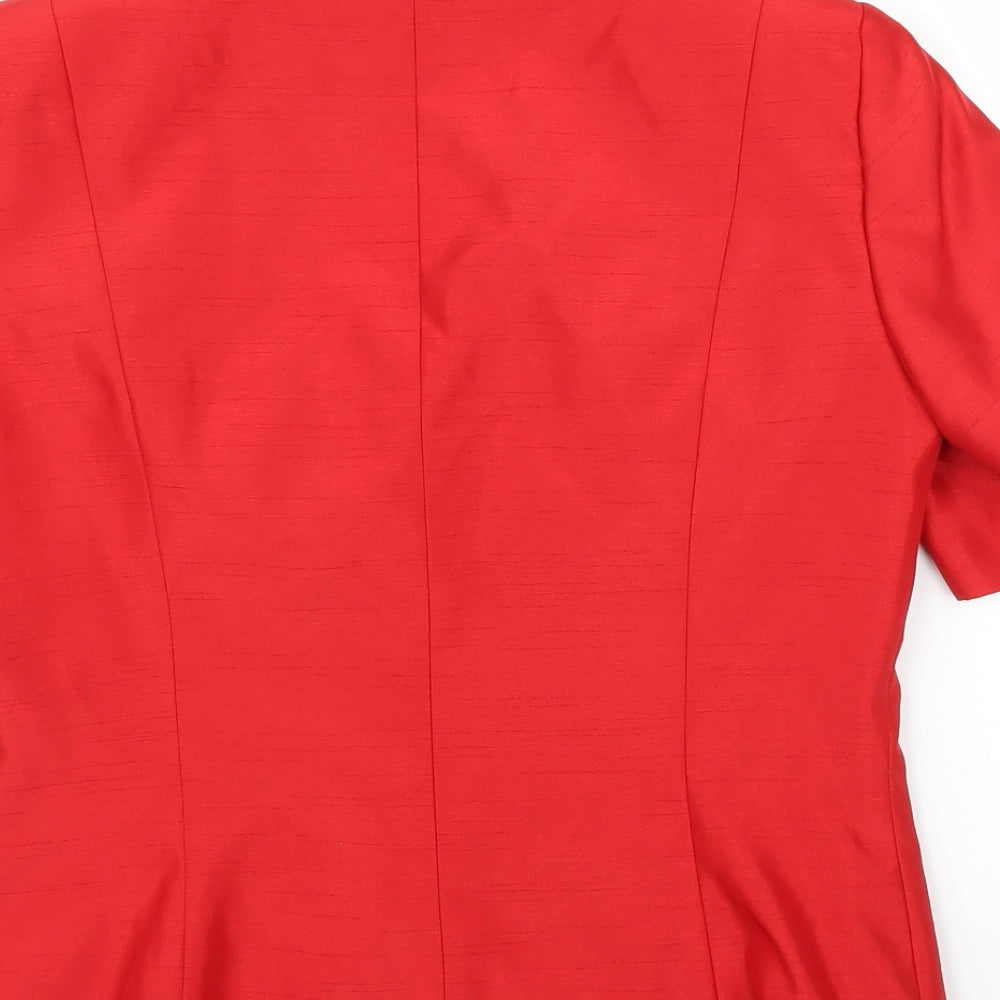 Roman Womens Red   Basic Blouse Size 12