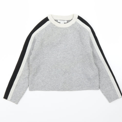 Primark Girls Grey   Pullover Jumper Size 7-8 Years