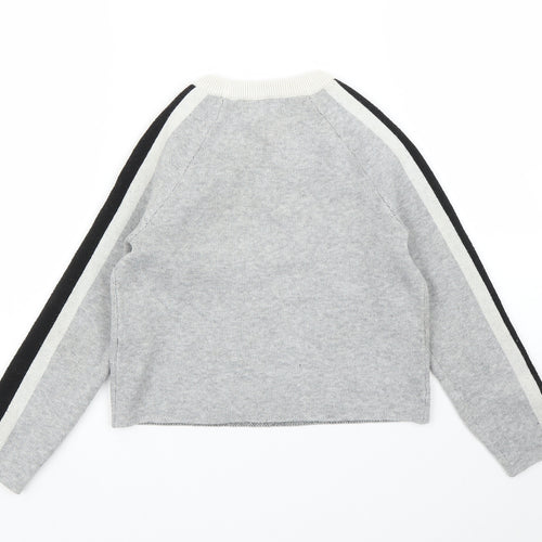 Primark Girls Grey   Pullover Jumper Size 7-8 Years