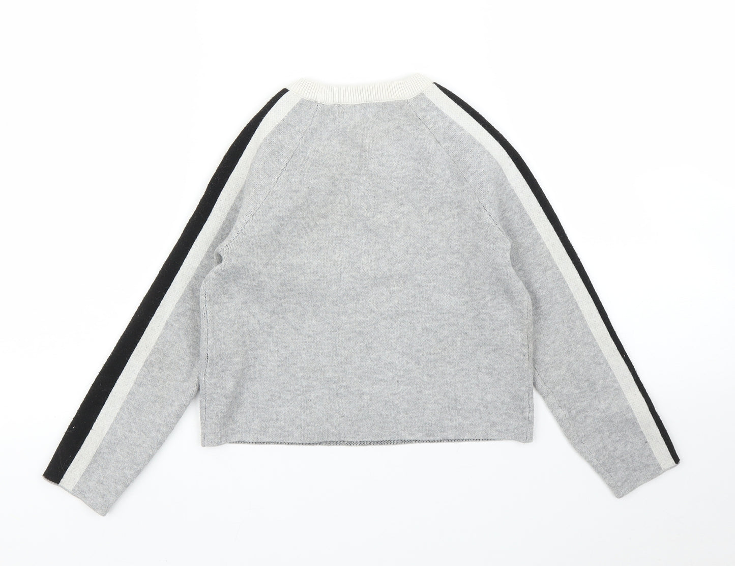 Primark Girls Grey   Pullover Jumper Size 7-8 Years