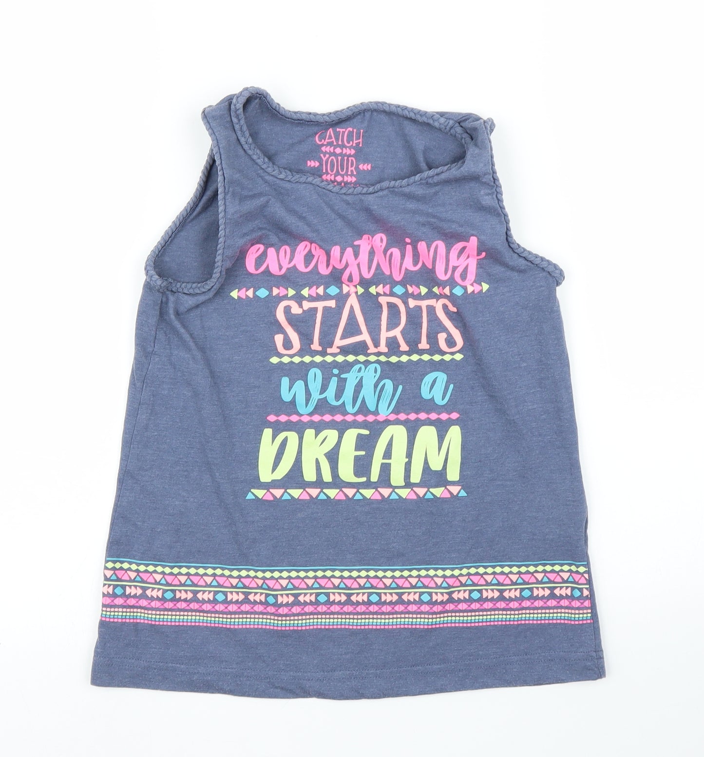 Matalan Girls Blue   Basic Tank Size 10 Years
