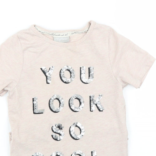Matalan Girls Beige   Tunic T-Shirt Size 5 Years