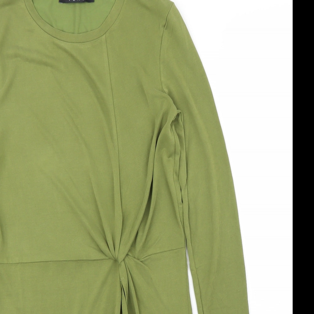 Very Womens Green   Tunic Blouse Size 8  - Split down front