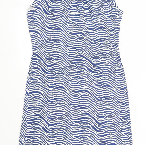 J. McLaughlin Womens Blue Striped  Sheath  Size S