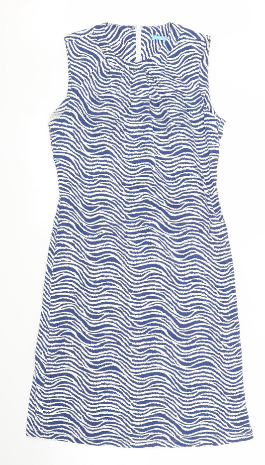 J. McLaughlin Womens Blue Striped  Sheath  Size S