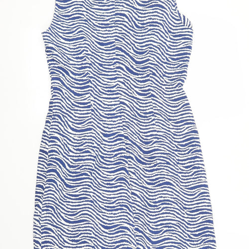J. McLaughlin Womens Blue Striped  Sheath  Size S