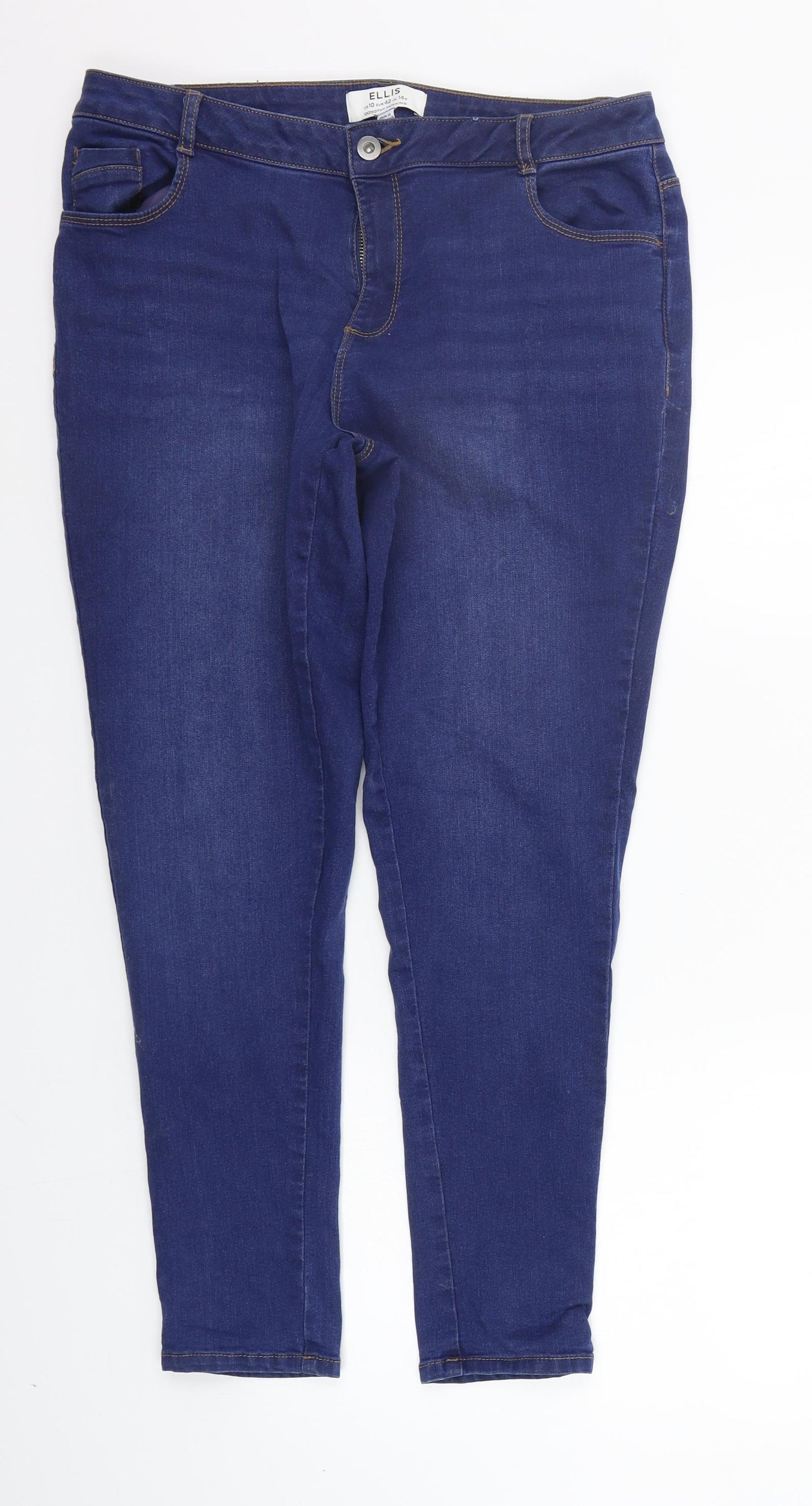 Dorothy Perkins Womens Blue   Straight Jeans Size 14 L29 in