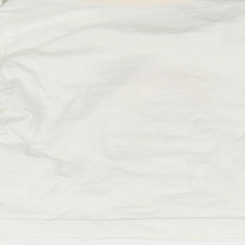 Matalan Baby White   Basic T-Shirt Size 0-3 Months  - ANIMALS