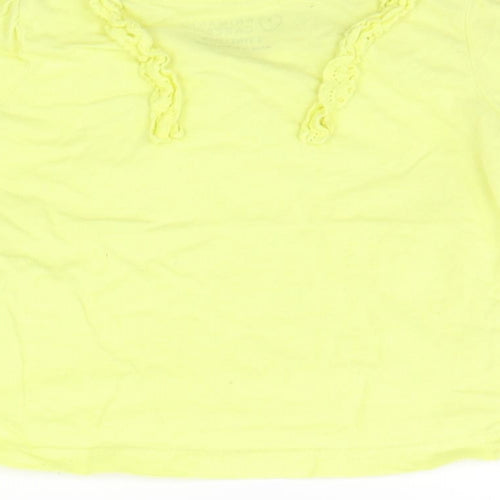 Primark Girls Yellow   Basic T-Shirt Size 2-3 Years