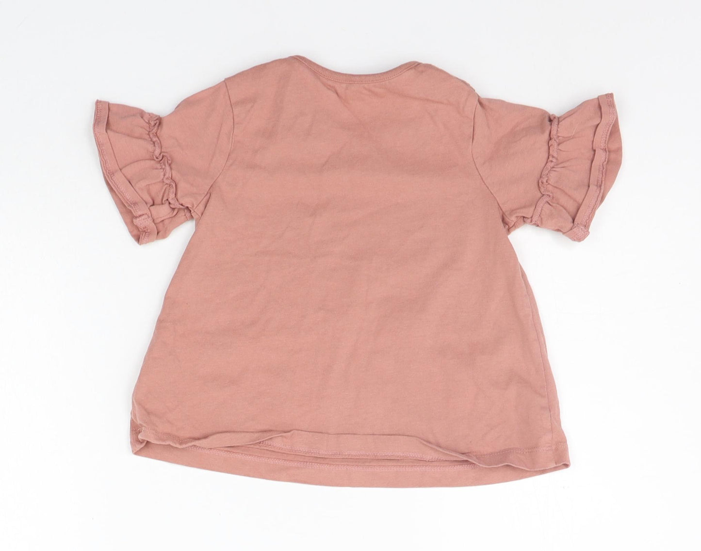 George Girls Pink   Basic T-Shirt Size 2-3 Years