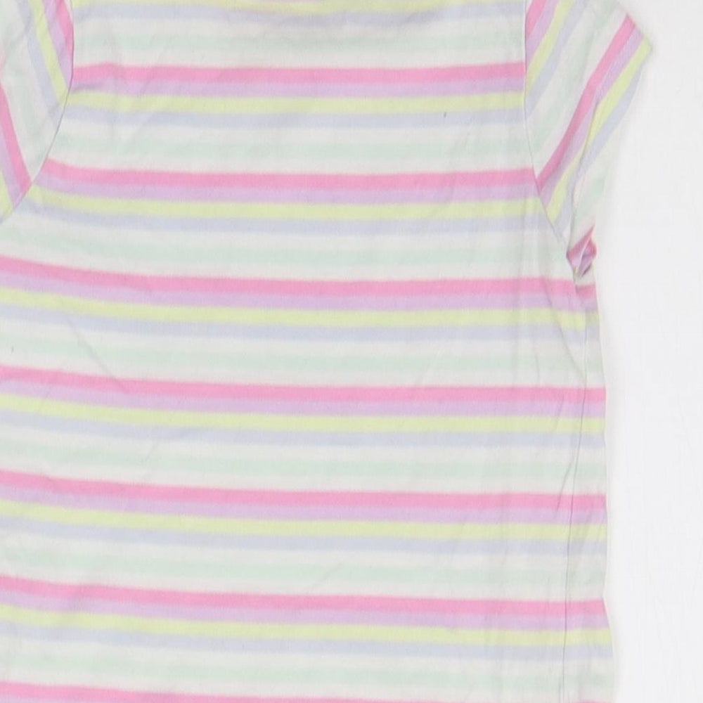 George Girls Multicoloured Striped  Basic T-Shirt Size 2-3 Years