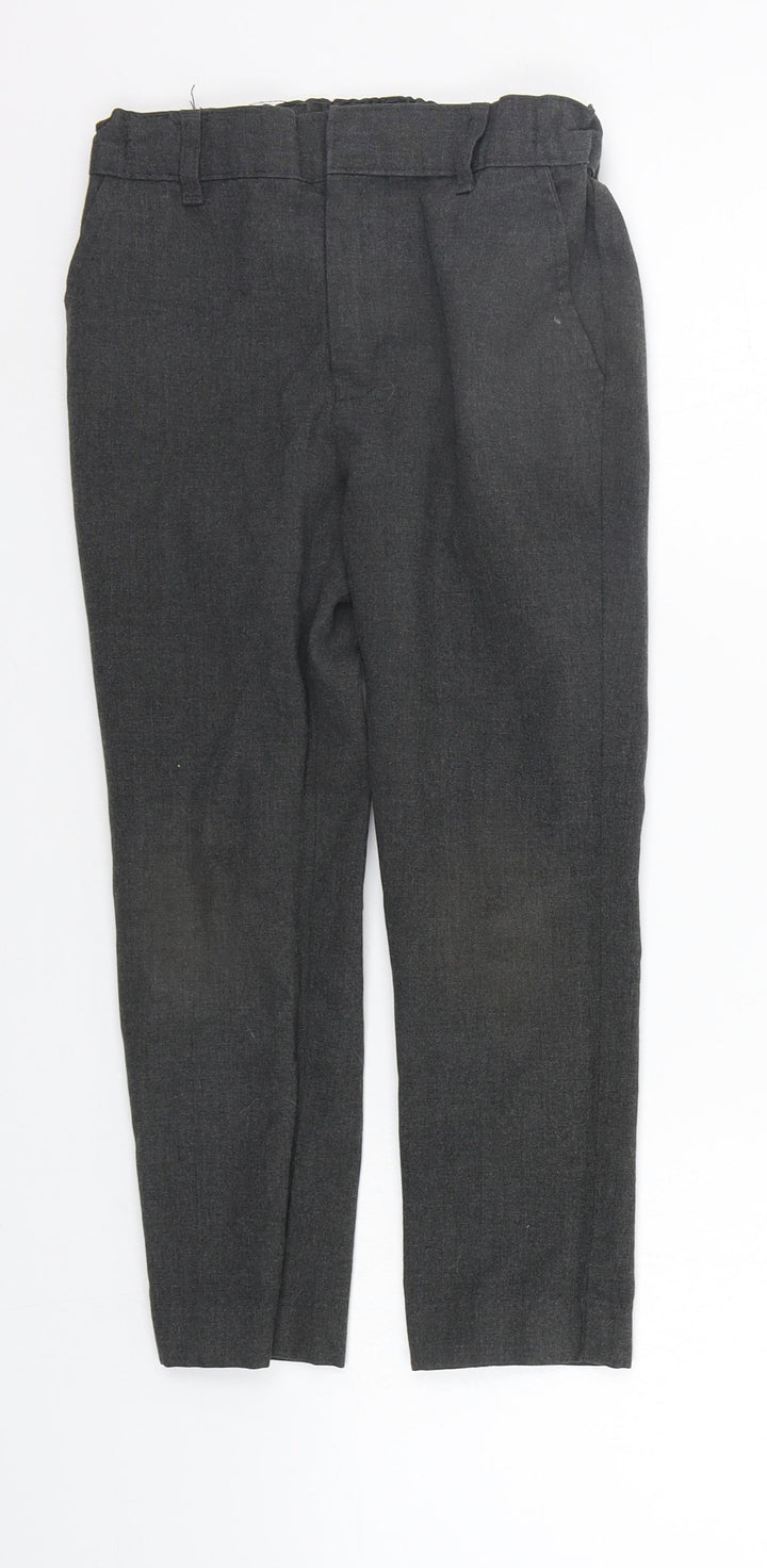Nutmeg Girls Grey Chino Trousers Size 5-6 Years
