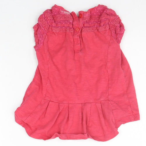 NEXT Girls Orange   T-Shirt Dress  Size 3-4 Years