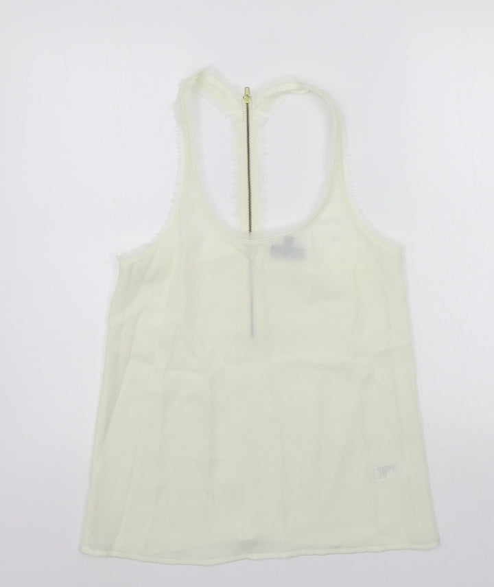 Topshop Womens White   Basic Tank Size 8