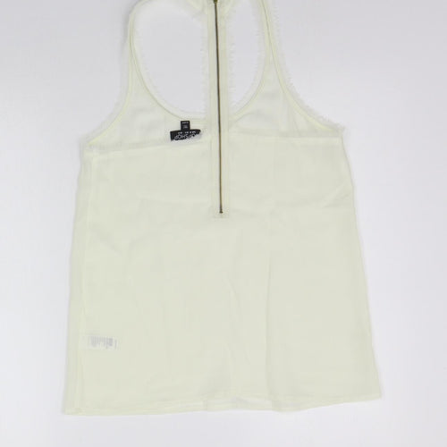 Topshop Womens White   Basic Tank Size 8
