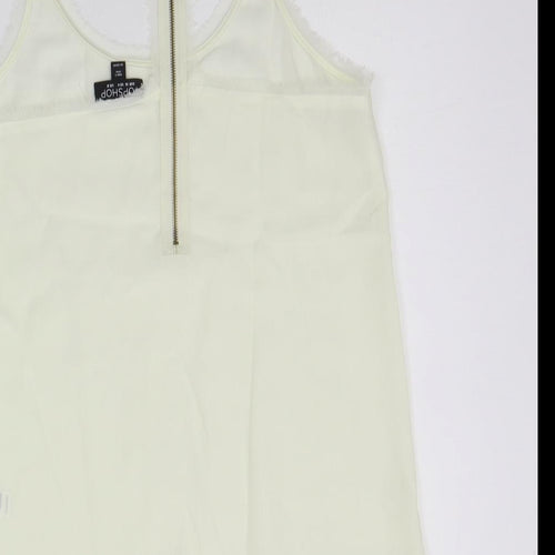Topshop Womens White   Basic Tank Size 8