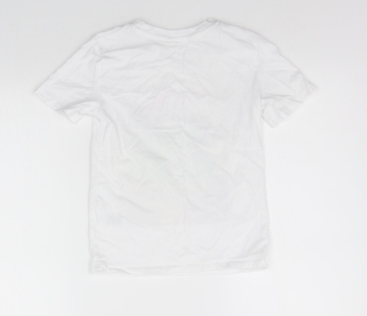 H&M Boys White   Basic T-Shirt Size 7-8 Years