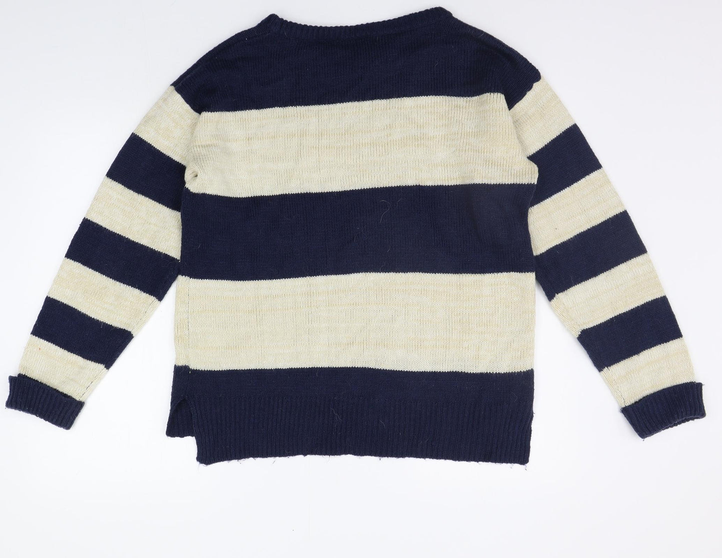 Atmosphere Womens Beige Striped  Pullover Jumper Size 16